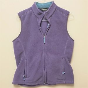Eddie Bauer Women's Purple Fleece Vest